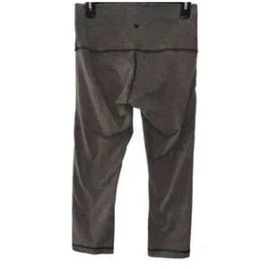 Lululemon Wonder Under Yoga Crop Leggings | High-Rise‎ | Heather Gray | Size 8